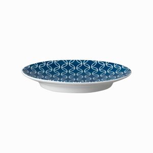 Denby Porcelain Modern Deco Small Plate Blue Seconds