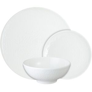 Denby Porcelain Carve White 12 Piece Tableware Set