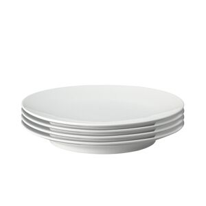 Denby Porcelain Classic White Set Of 4 Dinner Plates
