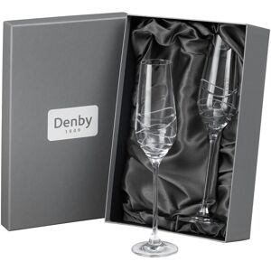 Denby Aurora Leadless Crystal Champagne Flute Set Of 2