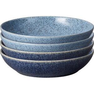 Denby Studio Blue Cobalt/Flint Set of 4 Pasta Bowls