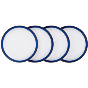 Denby Imperial Blue 4 Piece Dinner Plate Set