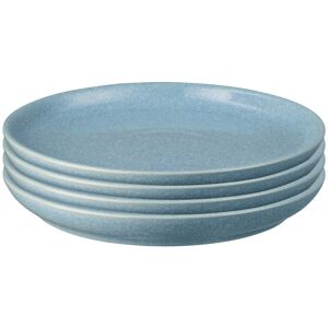 Denby Elements Blue Set Of 4 Medium Coupe Plate