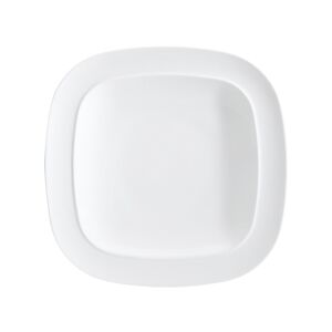 Denby White Squares Dinner Plate