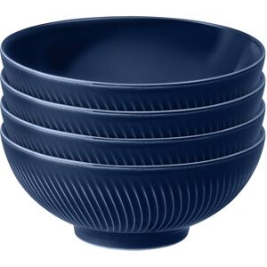 Denby Porcelain Arc Blue Set Of 4 Cereal Bowls