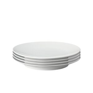 Denby Porcelain Classic White Set Of 4 Medium Plates