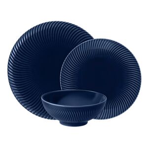 Denby Porcelain Arc Blue 12 Piece Tableware Set