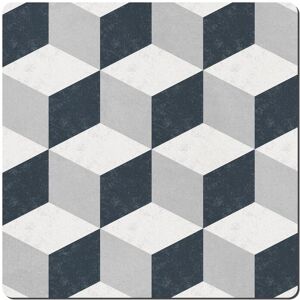 Denby Grey Geometric Square Placemats Set Of 6