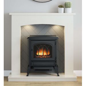 Flare by Be Modern Flare Woodbridge Micro Marble Inglenook Fireplace