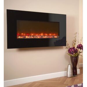 Celsi Electric Fires Celsi Electriflame XD Black Glass Wall Mounted Electric Fire