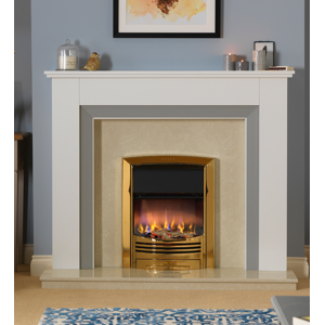 Dimplex Glencoe Optiflame 3D Brass Electric Fire