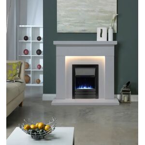 The Gallery Collection Durrington Arctic White Micro Marble Fireplace