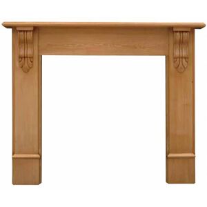 Carron Edinburgh Corbel Pine Fire Surround