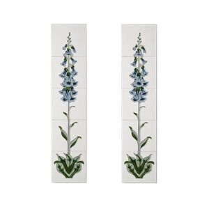 Cast Tec Foxglove Blue and Ivory Fireplace Tiles