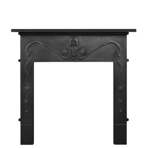 Carron Art Nouveau Black Cast Iron Surround