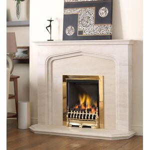 Fireside Southampton Limestone Fireplace