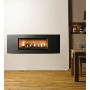 Gazco Studio 2 Verve Log Set with Vermiculite Lining Effect Conventional Flue Gas Fire