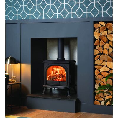 Stovax Huntingdon 30 Wood Burning Ecodesign Stove - Plain Door Stovax Huntingdon 30 Wood Burning Ecodesign Stove - Plain Door