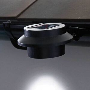 Easylife Gutter Solar Lights in Black, Size Pack Of 2