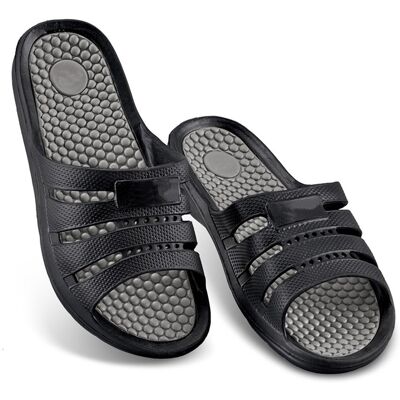 Easylife Massaging Comfort Waterproof Slides- 43 in Grey Easylife Massaging Comfort Waterproof Slides- 43 in Grey
