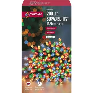 Premier Decorations Multi-Action String Lights - 200 LED - Multi Type Premier Decorations Multi-Action String Lights - 200 LED - Multi Type