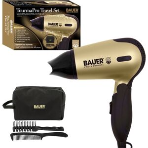 Bauer 1200W Tourmaline Travel Hair Dryer Set