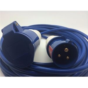 Zexum 16A Blue Male - 16A Blue Female,  2.5mm Blue Lead - 25m