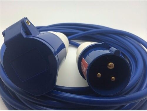 Zexum 16A Blue Male - 16A Blue Female,  2.5mm Blue Lead - 25m