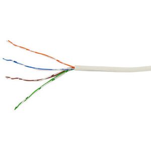 Zexum 4 Pair 8 Core Round White CCS Telephone Cable - 10 Meter