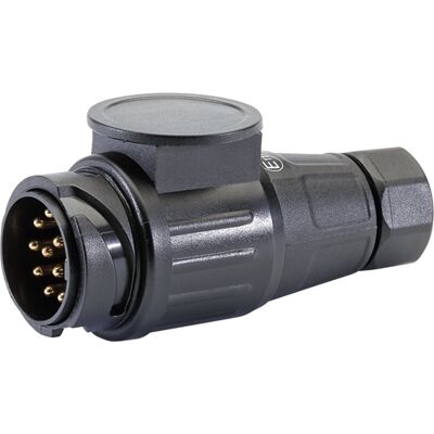 Draper 12V 13-Pin Euro Twin Inlet Towing Plug Draper 12V 13-Pin Euro Twin Inlet Towing Plug