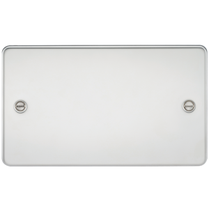 KnightsBridge Flat Plate 2G blanking plate - polished chrome KnightsBridge Flat Plate 2G blanking plate - polished chrome