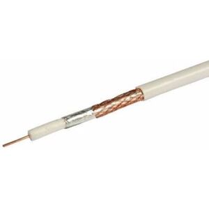 Philex White Single 1mm Solid Copper 75Ohm PF100 Digital Satellite Cable With Foam Filled PE Copper Foil & Bare Copper Braid - 100 Meter Philex White Single 1mm Solid Copper 75Ohm PF100 Digital Satellite Cable With Foam Filled PE Copper Foil & Bare Copper Braid - 100 Meter