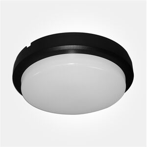Eterna Cassi Range - IP54 8W Circular LED Ceiling/Wall Light With Full Diffuser - Black Eterna Cassi Range - IP54 8W Circular LED Ceiling/Wall Light With Full Diffuser - Black