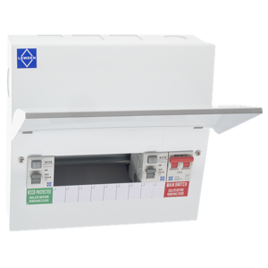 Lewden Pro Semi-Populated 10+1 Split Dual RCCB Consumer Unit Lewden Pro Semi-Populated 10+1 Split Dual RCCB Consumer Unit