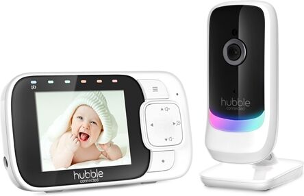 Hubble Nursery View Glow 2.8 Video Baby Monitor White
