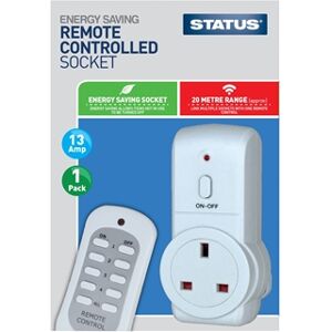 Status 20M Eco Remote Switch Control Mains Power Plug Socket