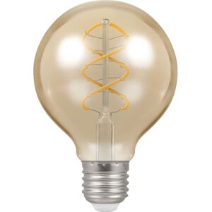 Crompton LED G80 Spiral Filament Antique 6W Dimmable 2200K ES-E27