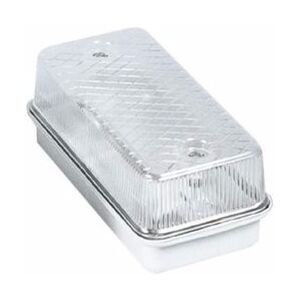 KnightsBridge 100W IP65 ES E27 Aluminium Base Bulkhead - Clear Cover KnightsBridge 100W IP65 ES E27 Aluminium Base Bulkhead - Clear Cover
