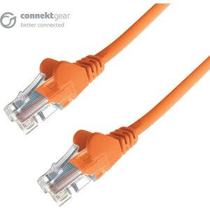Connekt Gear 0.3m RJ45 CAT6 UTP Stranded Flush Moulded LS0H Network Cable - 24AWG - Orange Connekt Gear 0.3m RJ45 CAT6 UTP Stranded Flush Moulded LS0H Network Cable - 24AWG - Orange