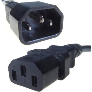 Connekt Gear - 27-0126 - Black - 5m - Power Cable Connekt Gear - 27-0126 - Black - 5m - Power Cable