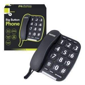 Benross Jumbo Big Button Home Telephone - Black