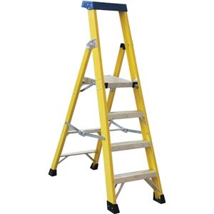 Norslo 3 Step Plus Platform Fibre Glass Step Ladder Norslo 3 Step Plus Platform Fibre Glass Step Ladder