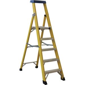 Norslo 4 Step Plus Platform Fibre Glass Step Ladder Norslo 4 Step Plus Platform Fibre Glass Step Ladder