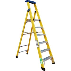 Norslo 5 Step Plus Platform Fibre Glass Step Ladder Norslo 5 Step Plus Platform Fibre Glass Step Ladder