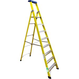 Norslo 7 Step Plus Platform Fibre Glass Step Ladder Norslo 7 Step Plus Platform Fibre Glass Step Ladder