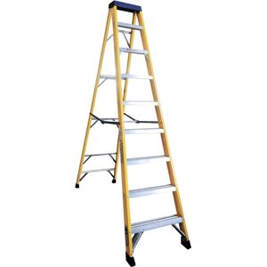 Norslo 8 Step Plus Tray Fibre Glass Step Ladder Norslo 8 Step Plus Tray Fibre Glass Step Ladder