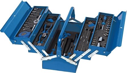 Draper Tool Kit in Steel Cantilever Toolbox (126 Piece)