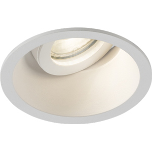 KnightsBridge Dipa Single Tilt Round Anti-Glare Downlight White KnightsBridge Dipa Single Tilt Round Anti-Glare Downlight White
