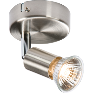 KnightsBridge 230V GU10 Single Spotlight - Brushed Chrome KnightsBridge 230V GU10 Single Spotlight - Brushed Chrome
