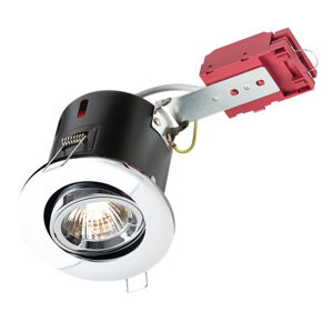 Knightsbridge - Adjustable chrome recessed downlight - GU10 50W Knightsbridge - Adjustable chrome recessed downlight - GU10 50W